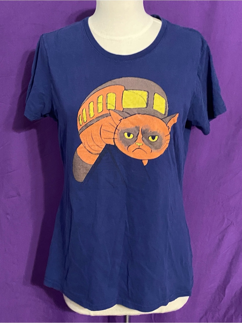 Grumpy Catbus (My Neighbor Totoro/Studio Ghibli) Tee. Size M.